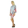 thumbnail image 3 of Bimba Women Cotton Printed Short Robe Getting Ready Bridesmaid Robes Coverups, 3 of 7