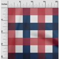 thumbnail image 1 of oneOone Polyester Lycra Blue Fabric Gingham Check Fabric For Sewing Printed Craft Fabric By The Yard 56 Inches Wide, 1 of 4
