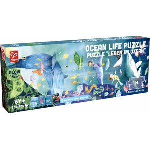 Hape : Puzzle 210 pcs / Ocean life glow-in-the-dark