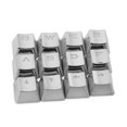 thumbnail image 2 of 12Pcs/Set PET Electroplating Gaming Keyboard Key Caps Replacement Button Set, 2 of 8