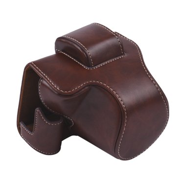 Vintage PU Leather Camera Case Protective Camera Bag with Strap