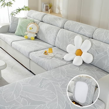 Fridja Universal Sofa Slipcover, 2024 New Practical Sofa Cover, L Shape Sectional Couch Covers, Separate Cushion Couch Cover, High Stretch, Non-Slip, Water Proof, Gray