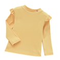 thumbnail image 2 of RXIRUCGD Chemise Imprimée à Manches Longues pour Fille avec Col Rond et Base Décontractée en Dessous (Jaune, Taille:1 Ans), 2 of 3
