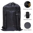 thumbnail image 4 of Backpack style laundry bag with shoulder straps, large laundry bag backpack with drawstring closure, suitable for universities, travel, laundry shops, apartments, 4 of 7