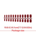 thumbnail image 3 of 1 Set Glue on Nails Medium Length Files Files Finger Stick Full Cover Wraps Art Decals Artificial Beauty Tool Manicure Kit Decorations 2, 3 of 6