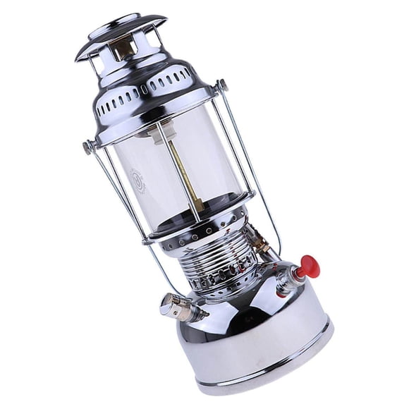Propane Lantern Fuel Camping Lanterns Steel Lantern for Camping Hiking Mantle Lantern Adjustable Steel Camping Picnic Kerosene Lamp