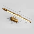 thumbnail image 5 of GROWTH TANK European Antique Bathroom Vanity Light Over Mirror Lamp Adjustable Angle Make up Cold White, 5 of 5