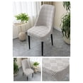 thumbnail image 4 of EGNMCR Home Decor, Room Decor, Wall Decor Large Arcs Half Pack Elastic Dining Table Chair Cover Half Round Household Chair Cover Cushion Backrest One Universals Chair Flock Stools Cover Cover, 4 of 6
