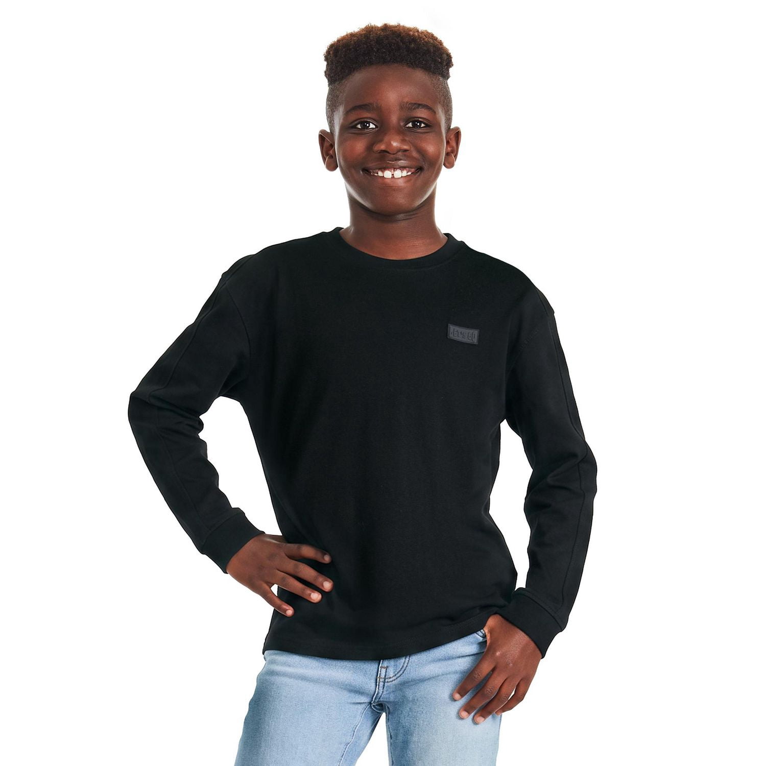 George Boys' Oversized Long-Sleeve T-Shirt