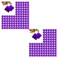 thumbnail image 3 of QualitChoice 100 Square Aluminum Foil Wrappers for Chocolate Sweets Candy Confectionery purple 2Set, 3 of 6