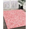 thumbnail image 3 of Ahgly Company Machine Washable Indoor Round Transitional Pink Area Rugs, 3' Round, 3 of 7