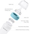 thumbnail image 5 of Yooforea Silicone Coated Glass Baby Bottle, 6M+ Fast Flow Nipple I Anti-Colic, Wide Neck, Stable Base I Medical-Grade Silicone Coating Shatter Protection, BPA BPS PVC Free (270 ML/9 OZ-Fog), 5 of 5