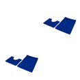 thumbnail image 4 of kurtrusly 1/2/3 Polyester Chenille Rug Carpet With Soft Texture Good Stepping Feeling And Strong Grip Prompt Blue 50*80+50*50 2PCS, 4 of 6