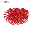 thumbnail image 3 of Unique Bargains Boucles de Glissière Tri-Glide Rouge Foncé Sangle de Sangle (Lot de 100), 3 of 5