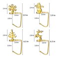 thumbnail image 3 of pitrice Noël Chaussette Cintre Atmosphères Thématiques Noël Cheminée Crochet Réutilisable Personnalisé Escalier Rack Placage Bas Titulaire Clip Or Animal, 3 of 5