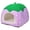 purple, variant on HLONK Soft And Warm Pet Bed Strawberry Hamster House Guinea Pig Hideout Small Bed Dwarf Chinchilla Hedgehog Ferret Hideaway Hide Hut Cage