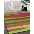 thumbnail image 3 of Ahgly Company Machine Washable Indoor Square Transitional Pistachio Green Area Rugs, 3' Square, 3 of 7
