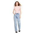 thumbnail image 2 of No Boundaries Women's Rib Baby Tee, 2 of 6