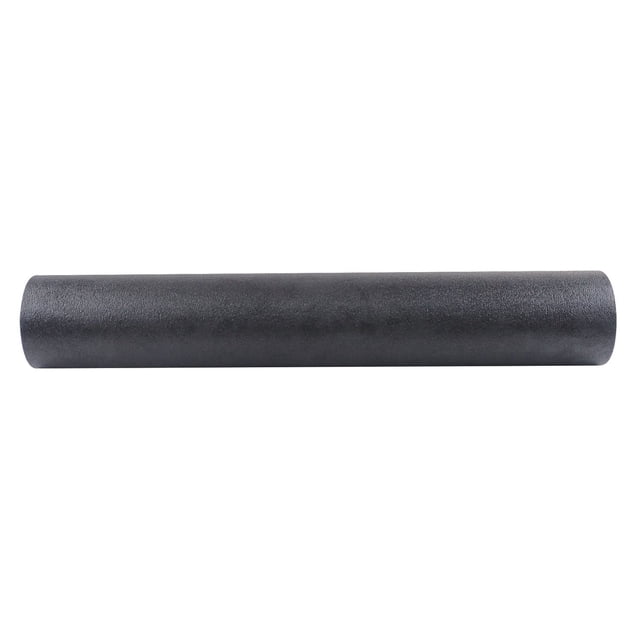 GoZone 24” High-Density Foam Roller in black, made of extra-firm EPP foam, 24 inches long and lightweight, designed for muscle massage, recovery, flexibility, circulation improvement, and stress relief in fitness recovery routines.