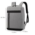 thumbnail image 3 of Qonioi Business Backpack, Travel Laptop Backpack with USB Charging Port, Water Resistant Flight Bag for Men Women, 15.6 Inch Computer Backpack for Office College Commuting, 3 of 7