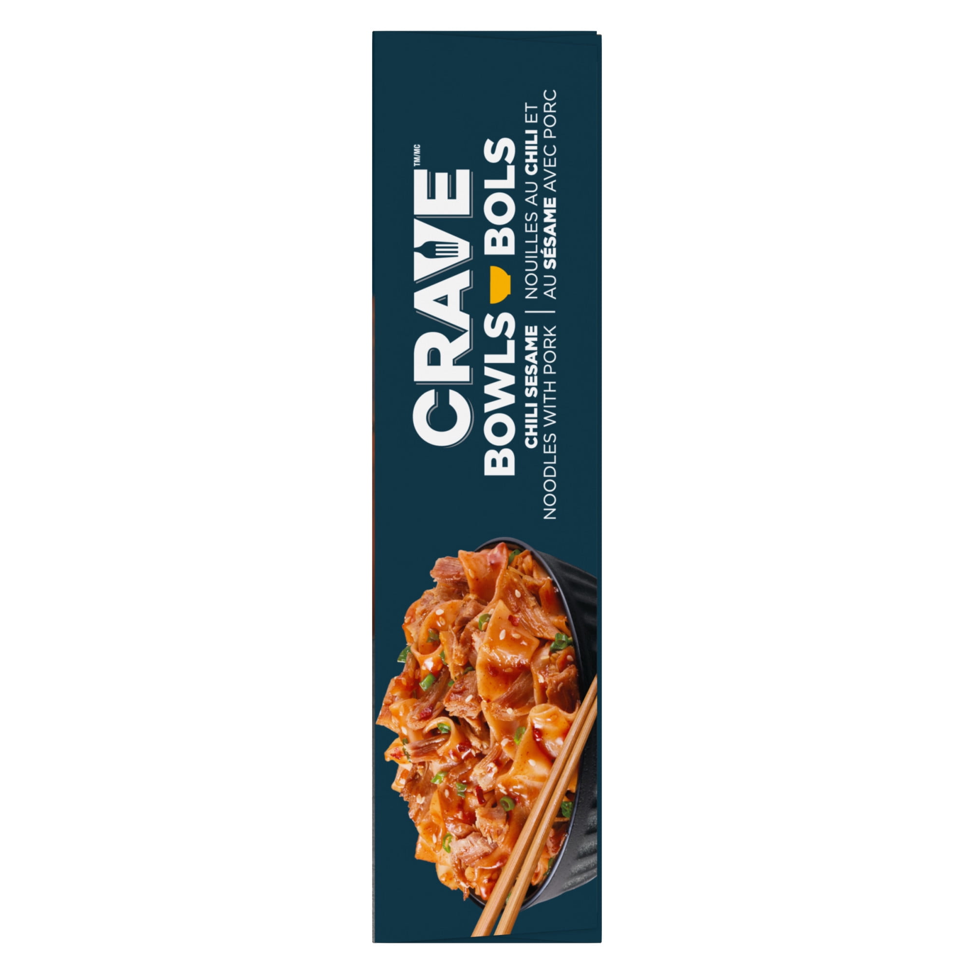 CRAVE Chili Sesame Noodles with Pork Noodle Bowl, 340 g Box, CRAVE CHILI SESAME NOODLES W/PORK