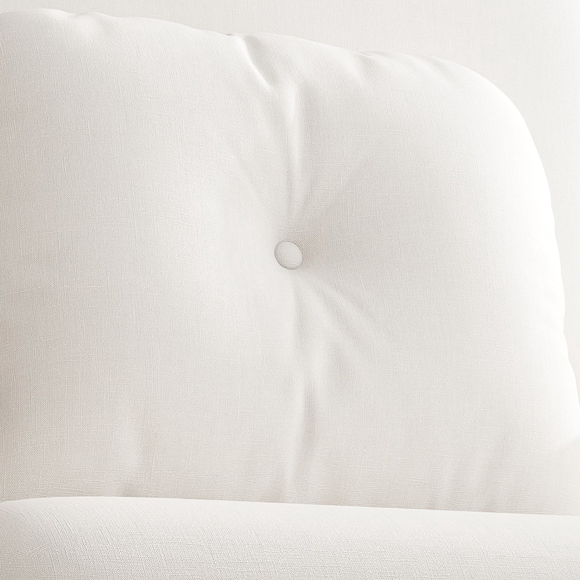 Canapé-lit 3-en-1 convertible Noble House, dossier réglable à 5 positions avec coussin, blanc