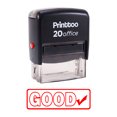 thumbnail image 2 of Printtoo Self Inking GOOD Rubber Stamp Office Stationary Stamp-Red, 2 of 2