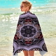 thumbnail image 4 of TopLLC Microfiber Beach Towel Super Lightweight Colorful Bath Towel Sandproof Beach Blanket Multi-Purpose Towel For Travel Swimming Pool 30x60 Inch, 4 of 8