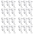thumbnail image 1 of Clear Plastic Hidden Channel Valance Clips, Grooved Blind Retainer Holder, Mini Window Blind Replacement Fastener, 2.19x1.45 Inch Repair Hardware for Wood and Faux Wood Horizontal Blinds, 1 of 1