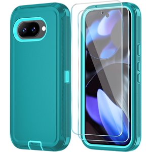 MYKOMI Dossier téléphonique pour Google Pixel 9A Cas avec HD Protecteur d'écran, résistant aux chocs & Étanche à goutte 3-Layer Couverture de téléphone pour Pixel 9A