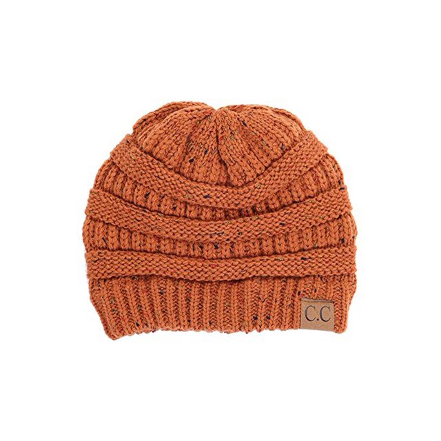 Gravity Threads Tuque Douce en Tricot Confetti, Rouille