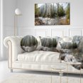 thumbnail image 1 of Mountain River Panorama - Landscape Canvas Art Print, 1 of 3