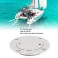 thumbnail image 3 of 316 Stainless Steel Round Deck Plate, Inspection Hatch for Marine, Detachable Water Tight Lid Cover, Round Non Slip Inspection Hatch for Marine, Yacht, RV, 3 of 7