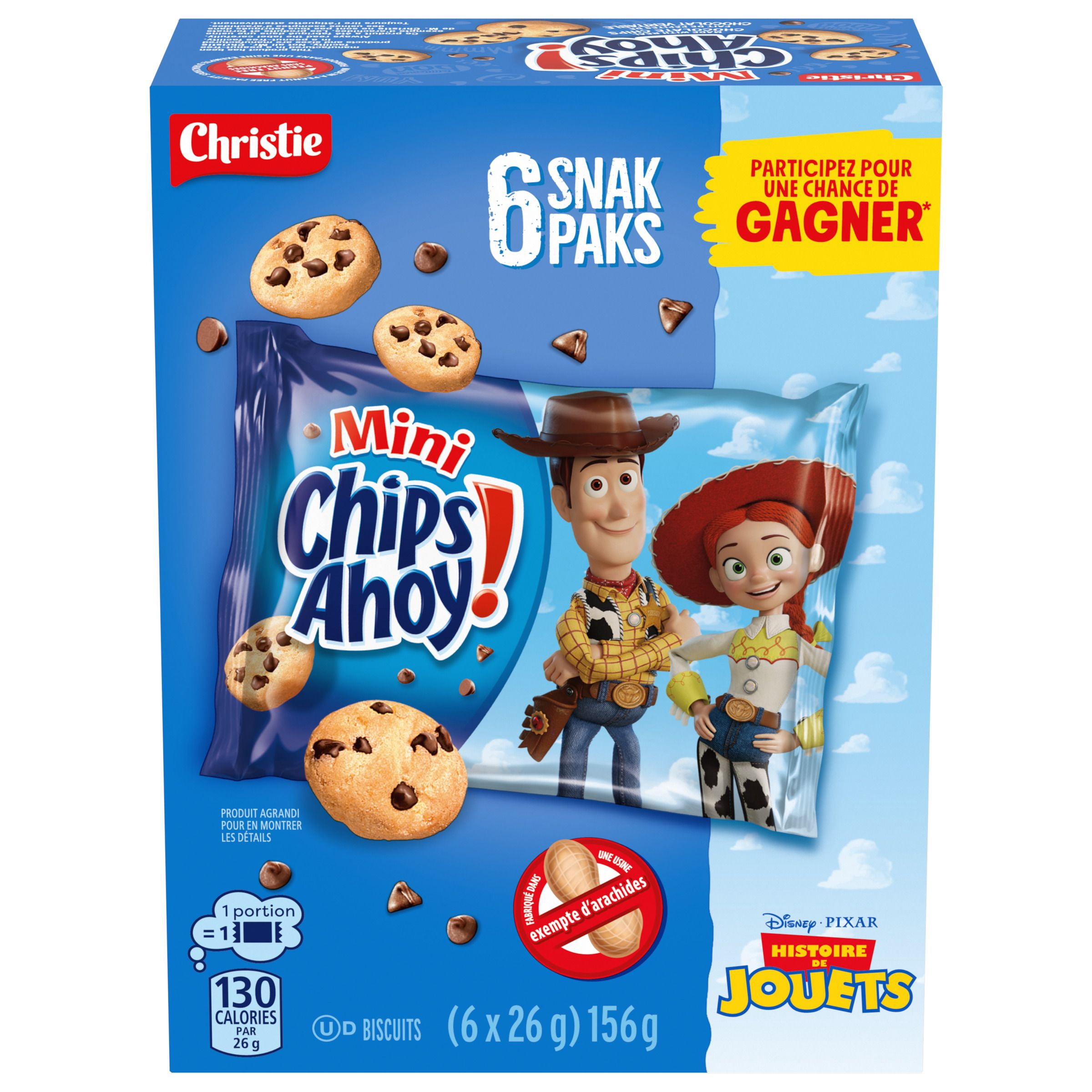 Chips Ahoy! Mini Chocolate Chip Cookie Snack Packs, Made in a