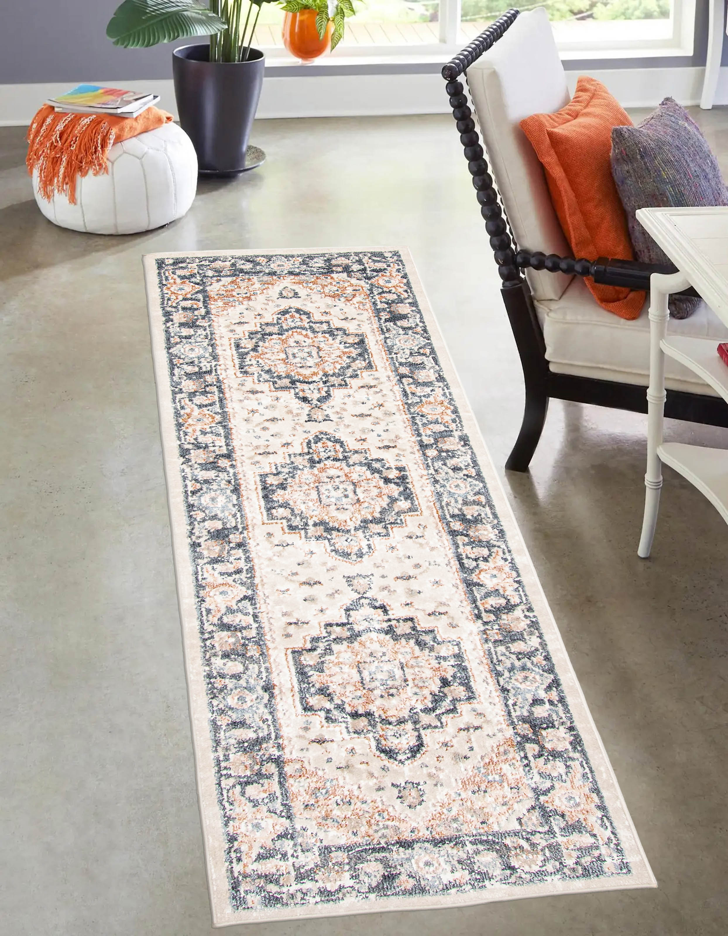 ECARPET Heriza Traditional Area Rug for Living Room, Bedroom, Dining Entrance, Hallway and More.