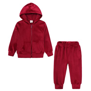 Zshosam Toddler Hoodie Boy Toddler Boy Clothes Infant Baby Boy Outfits Hoodie Jeans Pants Set Fall Winter Clothing Size 7T 8T,(Wine 7-8 Years)