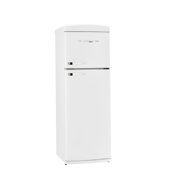 Unique 310 L Réfrigérateur à Congélateur Supérieur Blanc Guimauve