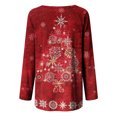 thumbnail image 5 of CEHVOM Chemises Décontractées à Manches Longues pour Femmes Chandail Tunique Ample Hauts Imprimé de Noël Blouse à Col Rond, 5 of 5