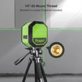 thumbnail image 3 of Huepar Outils d'Auto-nivellement de Niveau Laser à Ligne Croisée à Faisceau Vert avec Batterie Li-ion FC011G, 3 of 9