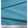 thumbnail image 3 of Soimoi Cotton Poplin Fabric Geometric Scale Design,Floral & Ogee Damask Printed Fabric 1 Yard 56 Inch Wide, 3 of 3