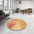 thumbnail image 4 of Ahgly Company Tapis d'Intérieur Lavables en Machine, Carrés de Transition Orange Vif, Carrés de 8', 4 of 7