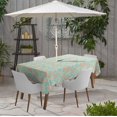 thumbnail image 2 of Vargottam Indoor/OutdoorTablecloth58x120 Inch Rectangle Tablecloth with Umbrella Hole and Zip- Waterproof PatioTableCloths- TableCovers for Backyard RectangularTable- Aquamarine Green2, 2 of 5