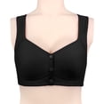 thumbnail image 3 of Kcodviy Womens No Steel Ring Woman Bra Front Close Bra T Bras for Women Packs Back Plus Size Seamless Compression Sports Bras for Women Unlined Bra for Large Womens Bras No Underwire Bust, 3 of 3