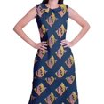 thumbnail image 2 of Moomaya Ensemble Kurta Sans Manches à Col Claudine Imprimé pour Femmes, Ensemble Ethnique 2 Pcs, 2 of 6