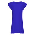 thumbnail image 4 of Kcodviy Robe Fraîche Douce Amincissante Chic Décontractée pour Femmes Robe de Couleur Unie Robe en Lin Décontractée Jupe pour Femmes, 4 of 5