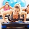 thumbnail image 4 of BalanceFrom Aerobic Step Platform Trainer with Adjustable 3-Level Risers, Black & Blue, 4 of 7