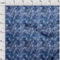 thumbnail image 3 of oneOone Rayon Medium Blue Fabric Abstract Floral Sewing Craft Projects Fabric Prints By Yard 56 Inch Wide, 3 of 4