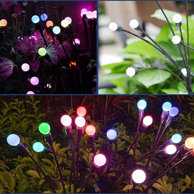 Agiferg Solar Garden Lamp LED Swing Ground Plug Lamp Villa Outdoor Garden Lamp