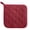 Red, variant on Thick Cotton Pot Holder, 7x7 Inch Heat Resistant Square Potholder, Little Trivet Fabric Pad for Kitchen Cooking Baking and Serving Hot Dishes