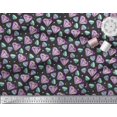 thumbnail image 2 of Soimoi Black polyester Crepe Fabric Star & Diamond Geometric Print Fabric by Yard 52 Inch Wide, 2 of 5